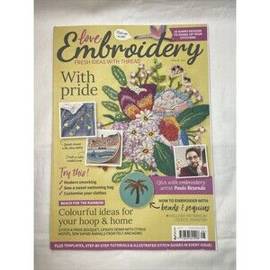 Love Embroidery magazine #28 2022 Sunshine stitches Exclusive With Pride pattern